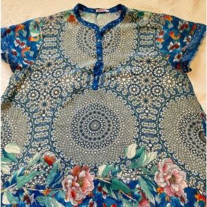 Johnny Was SILK top XL